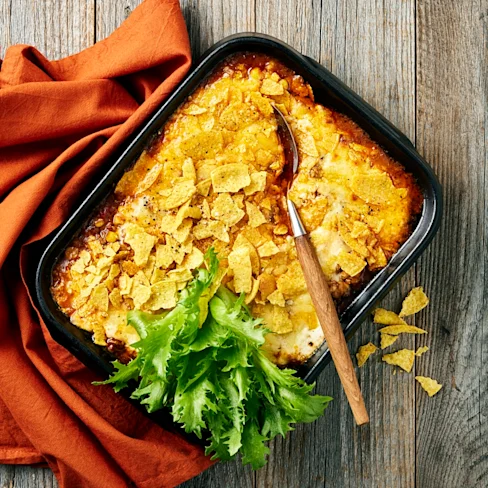 Nachogratäng med majs