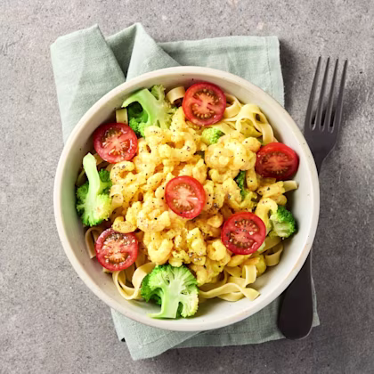 Räkpasta med curry