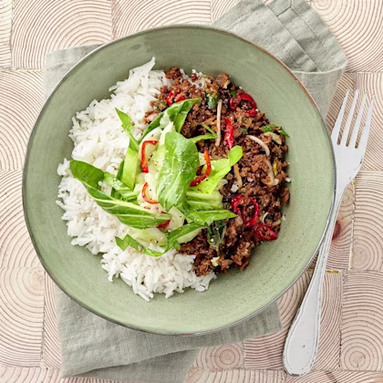 Syrlig pak choi med sötstark wok