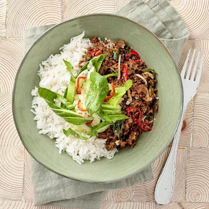 Syrlig pak choi med sötstark wok