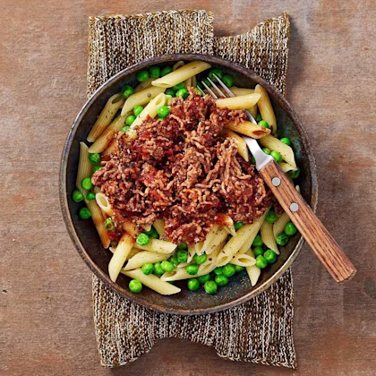 Snabb köttfärssås med penne