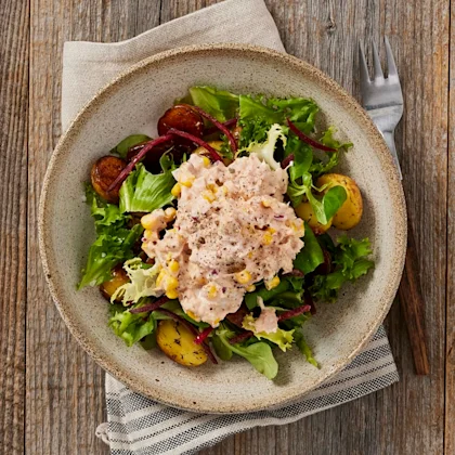 Rostad potatis med krämig tonfiskröra