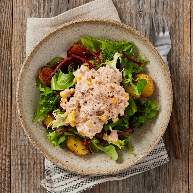 Rostad potatis med krämig tonfiskröra