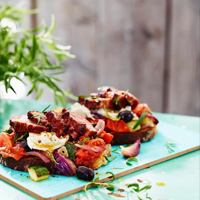 Sydfransk macka med vitlöksgrillad karré