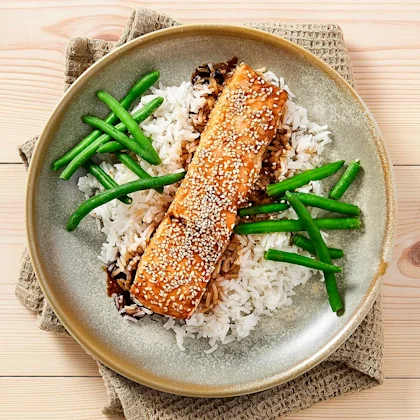 Lax i ugn med teriyaki