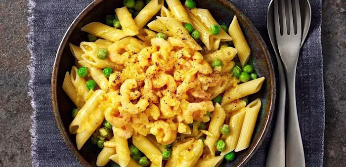 Räkpasta med saffran