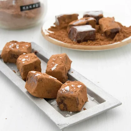 Chokladtryffel med havssalt