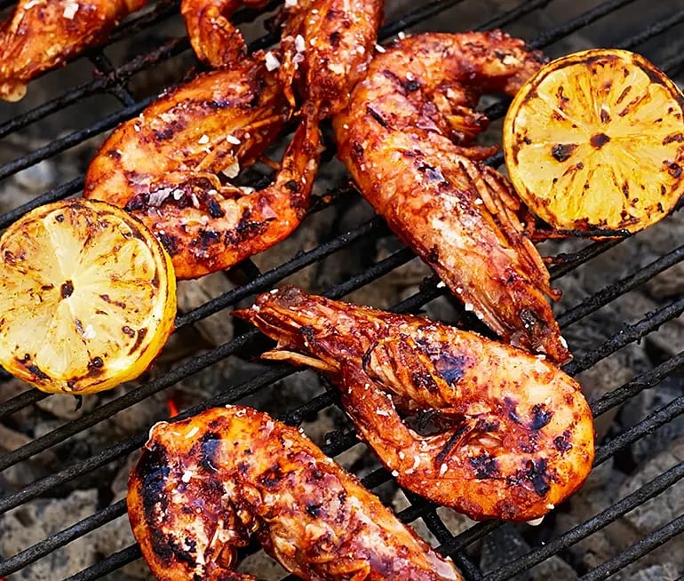 Grillade kungsräkor