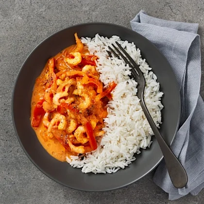 Räkor Indienne med ris