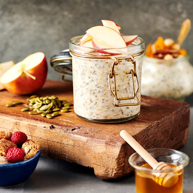 Overnight oats med chiafrön