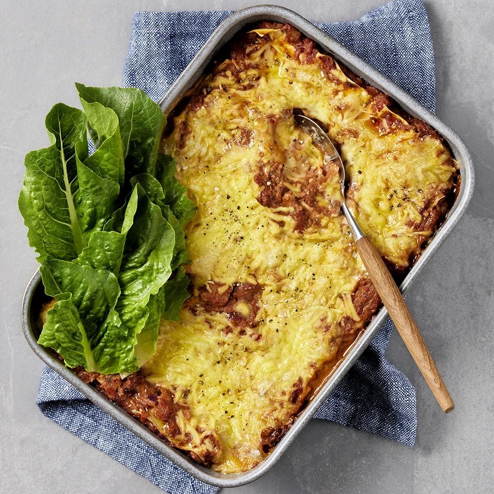 Lasagne på nötter och blomkål