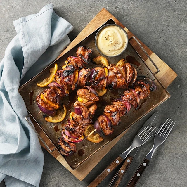 Grillspett med fläskfilé