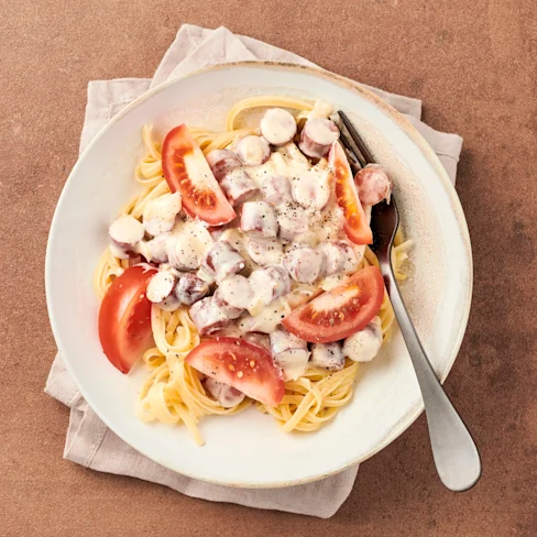 Linguine med kycklingchorizo