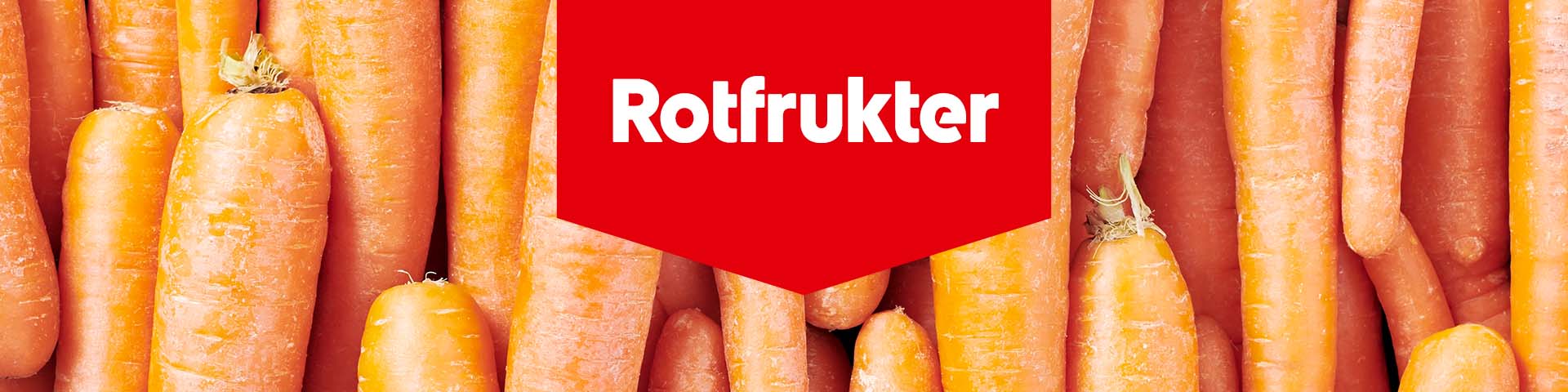 Morötter med texten "Rotfrukter".