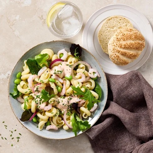 Pastasallad med räkor