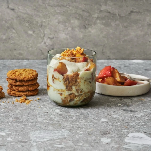 Snabb äppelkaka i glas