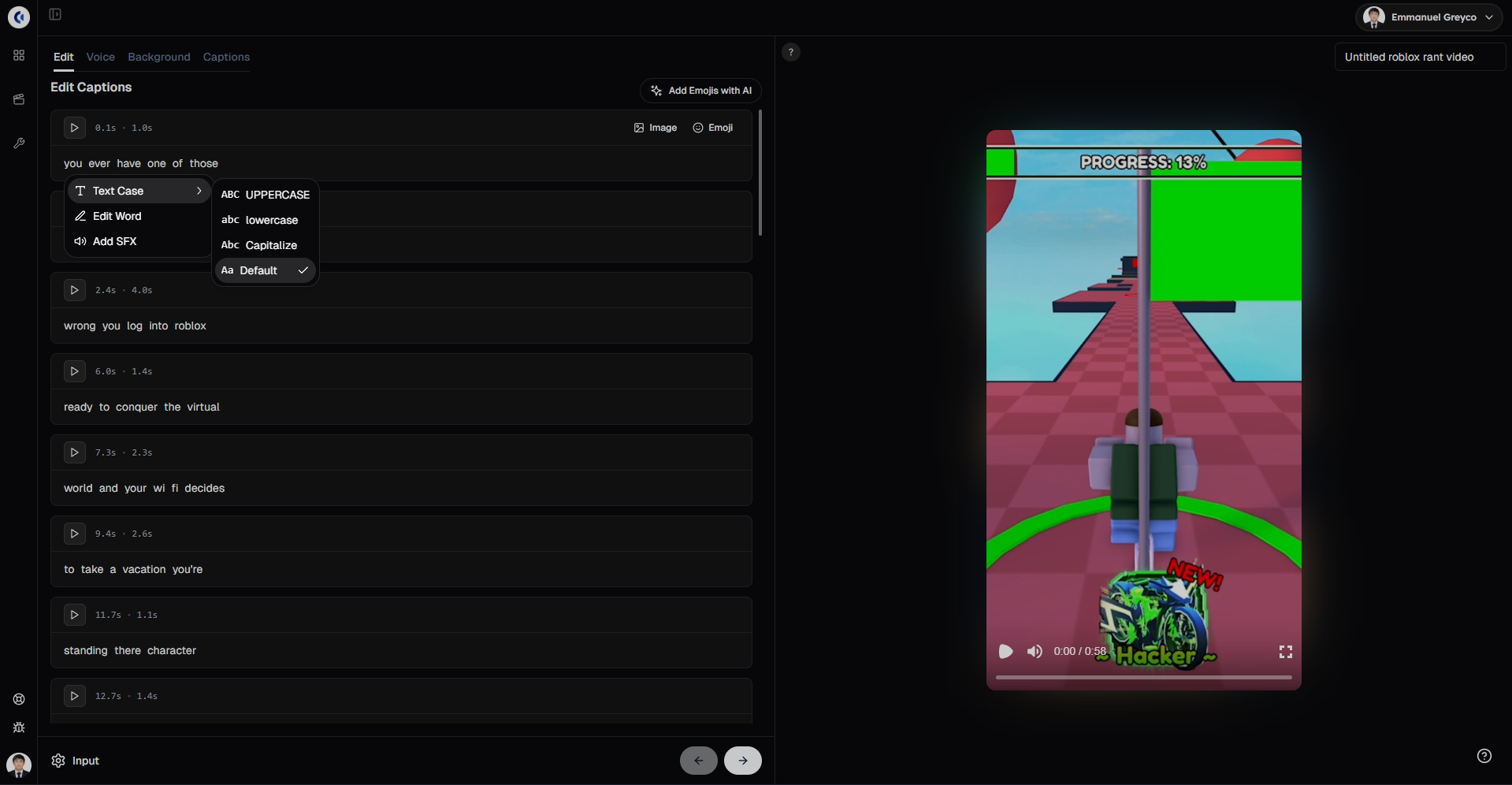 How To Make Roblox Rant Videos With Clippie AI 2026 Guide Roblox Edit Word 
