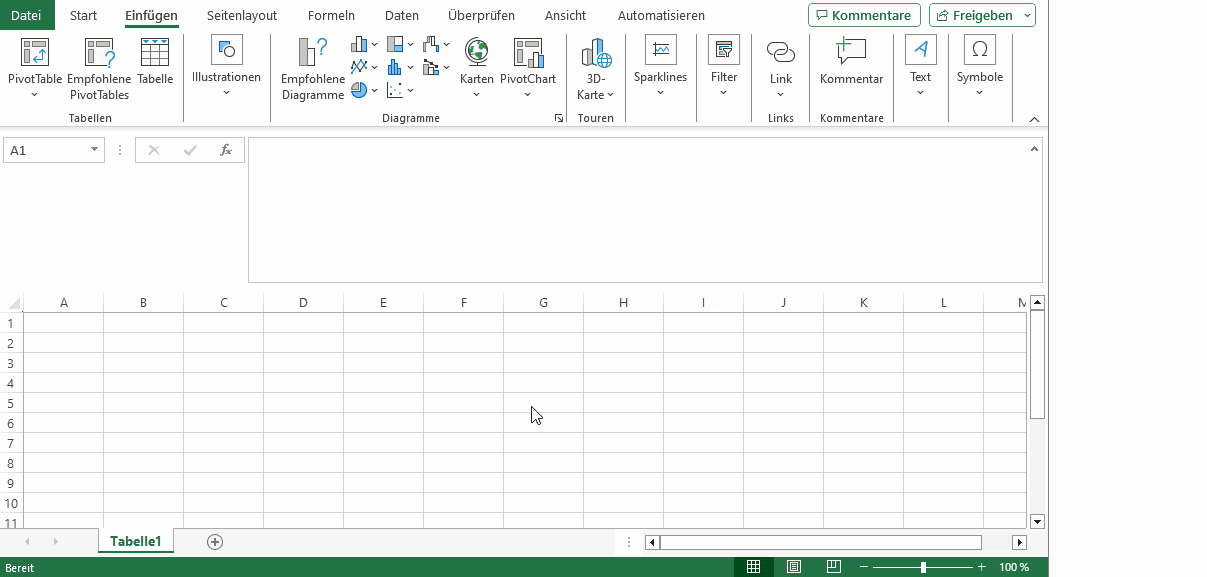 2023-10-09 - Ein PDF in Excel einfügen