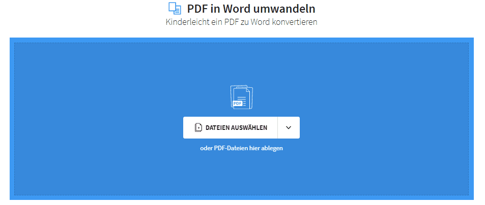 2018-12-12 - Adobe PDF in Word umwandeln Anleitung - mit Smallpdf