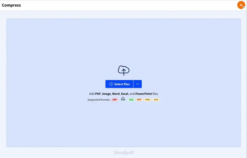 Compress more than one Word document at a time with Smallpdf Pro
