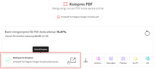 2018-11-27 - Smallpdf Terintegrasi Dengan Dropbox - Langkah 4 Menavigasi ke Dropbox