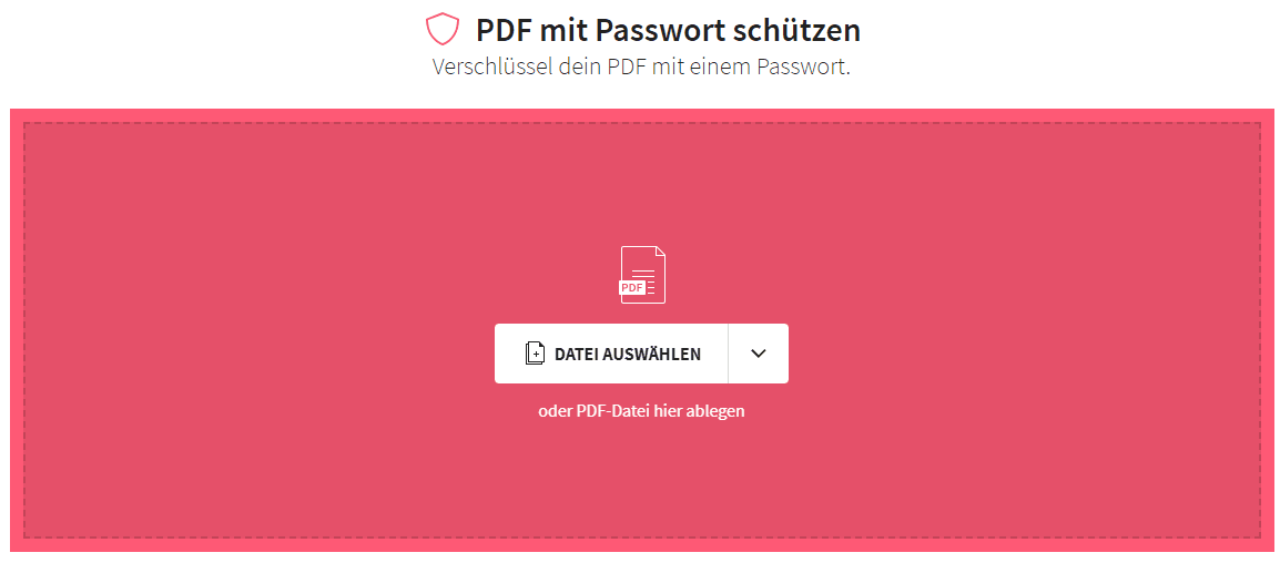 2018-10-22 – Wie man ein starkes Passwort erstellt - PDF schützen mit Smallpdf