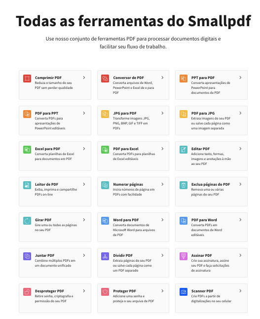 Todas as ferramentas necessárias para lidar com PDFs