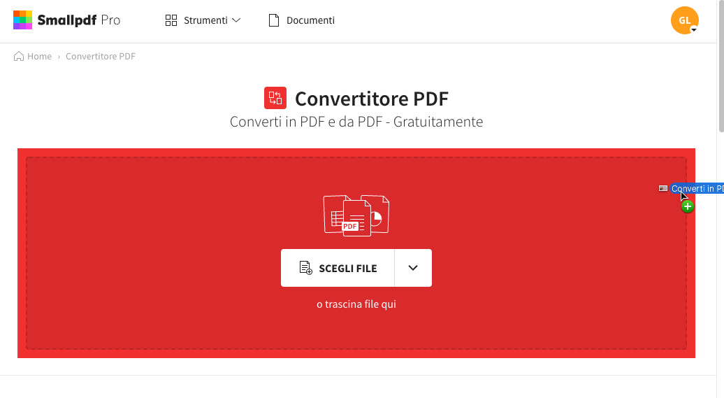 2022-03-31 - Creare PDF online in un solo click - Come creare un PDF a partire da un file in un altro formato, usando Smallpdf