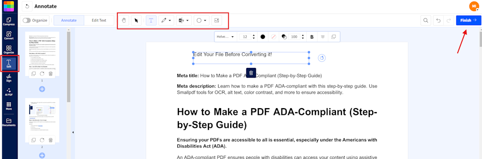 How to Edit Your File Before Converting it to PDF