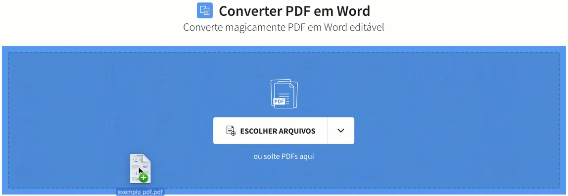 Converter documentos PDF digitalizados em Word online
