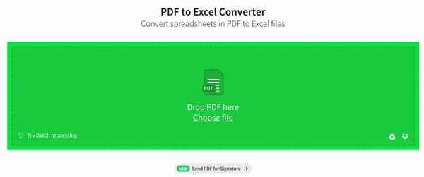 pdf to excel free online without email