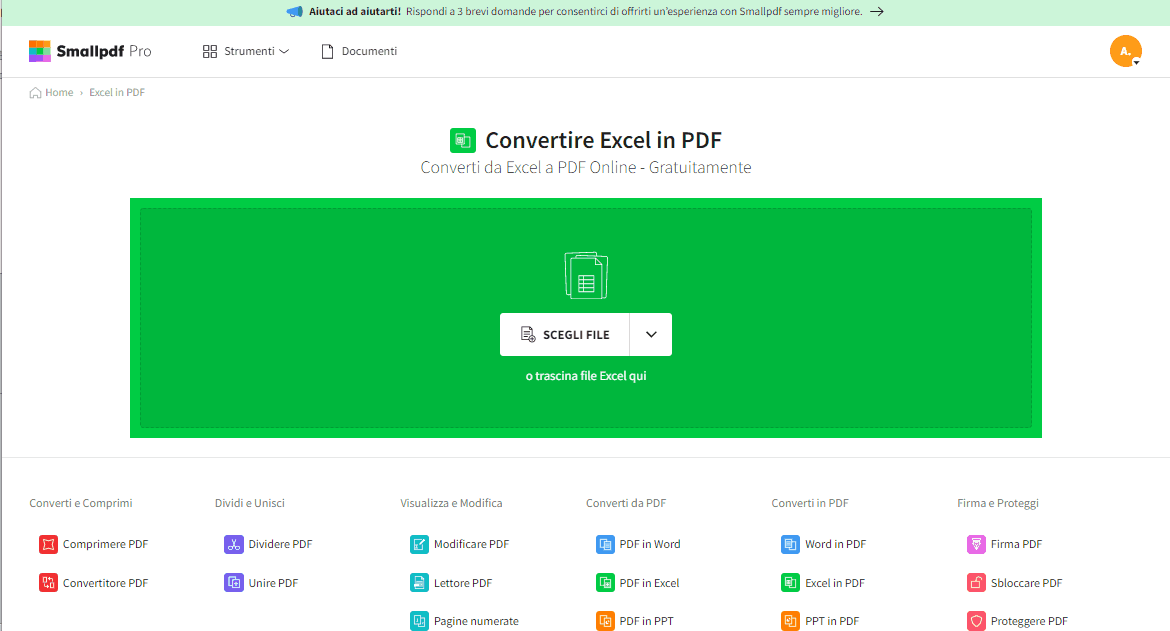 2019-11-19 - Come convertire file da Excel a PDF