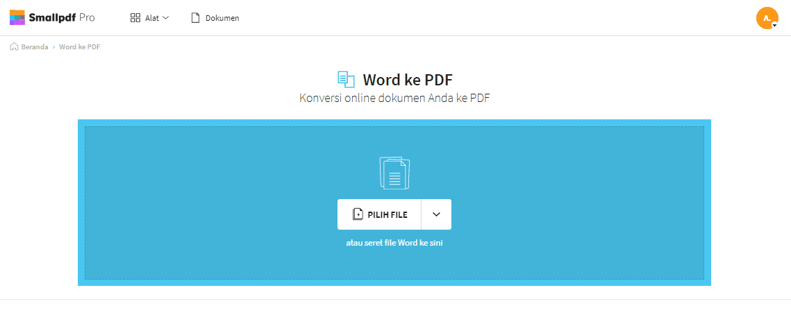 2022-03-31 - DOCX Ke PDF - Konversi File Word Menjadi PDF Online Gratis - dengan Smallpdf