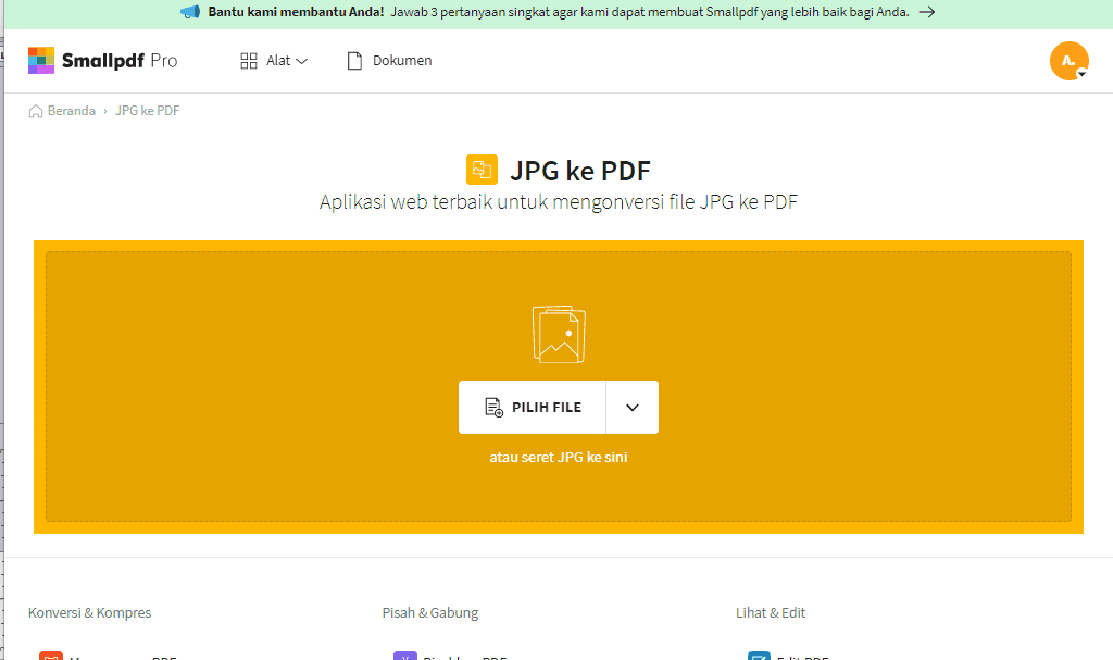 2020-02-19 – JPG2PDF – Ubah Gambar JPG ke PDF Online – Alat JPG2PDF