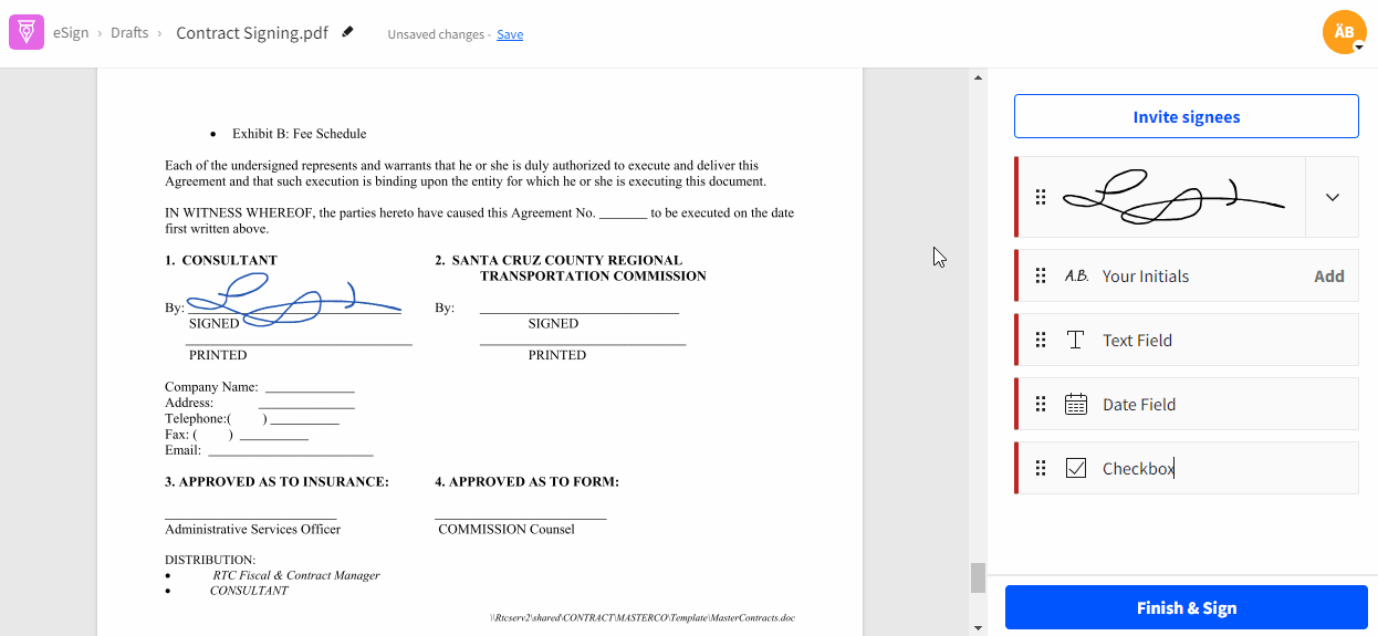 2023-08-14 -Online Contract Signing Tool for Anyone To Use - Request Signature