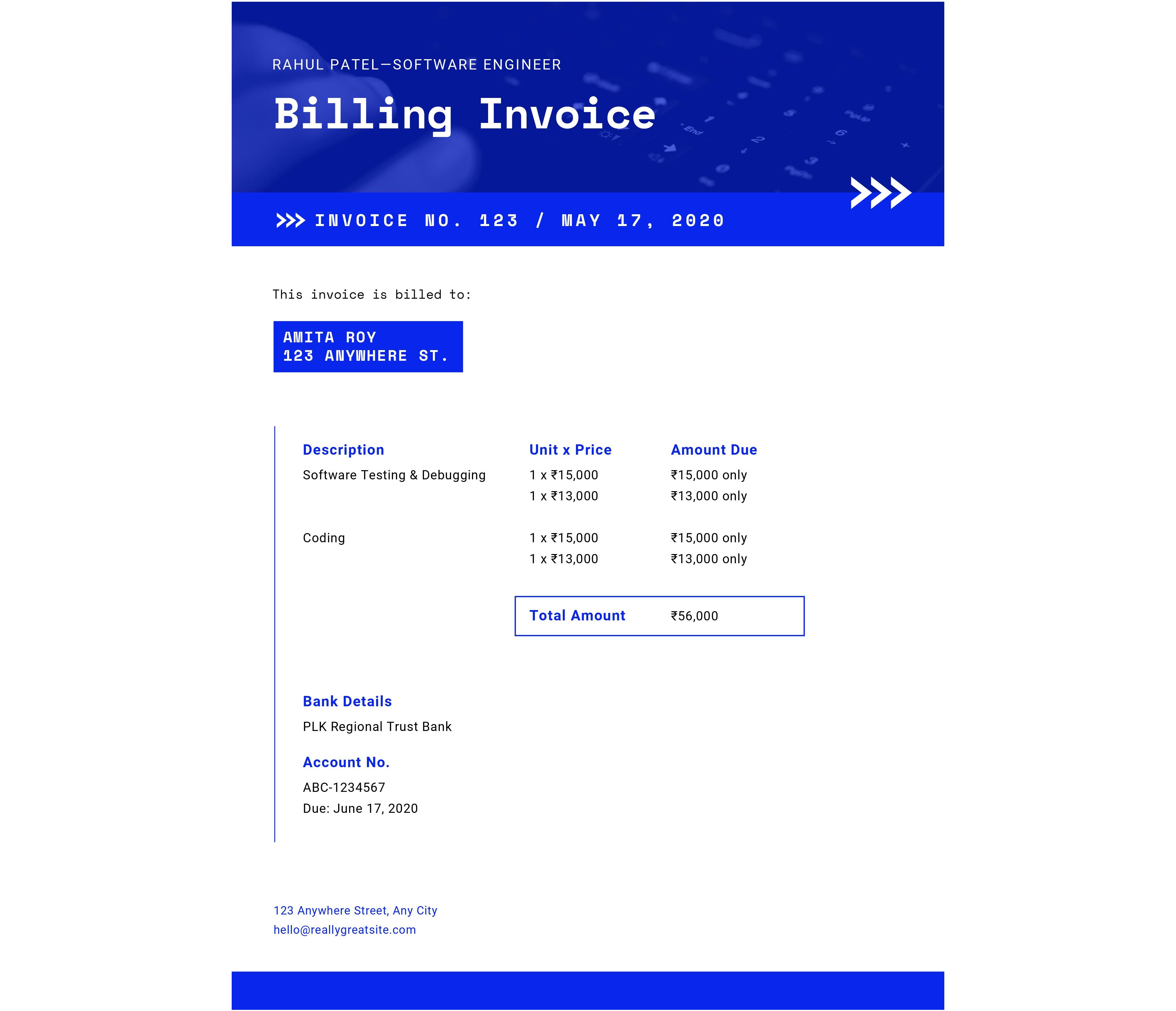 microsoft office invoice template doc