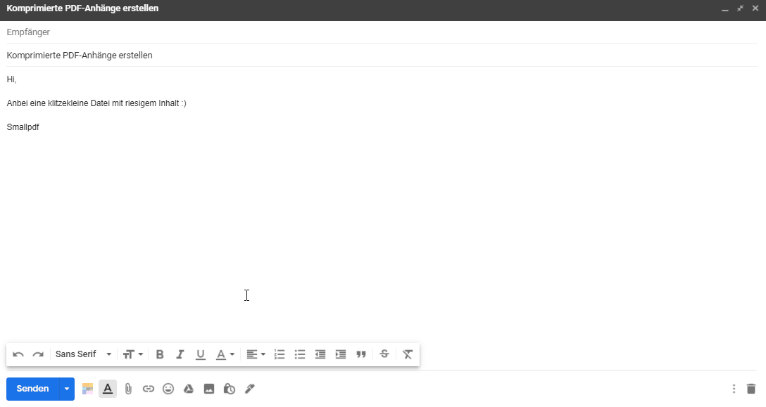 2019-09-24 - PDF online erstellen und bearbeiten - PDF-Anhänge in Gmail komprimieren