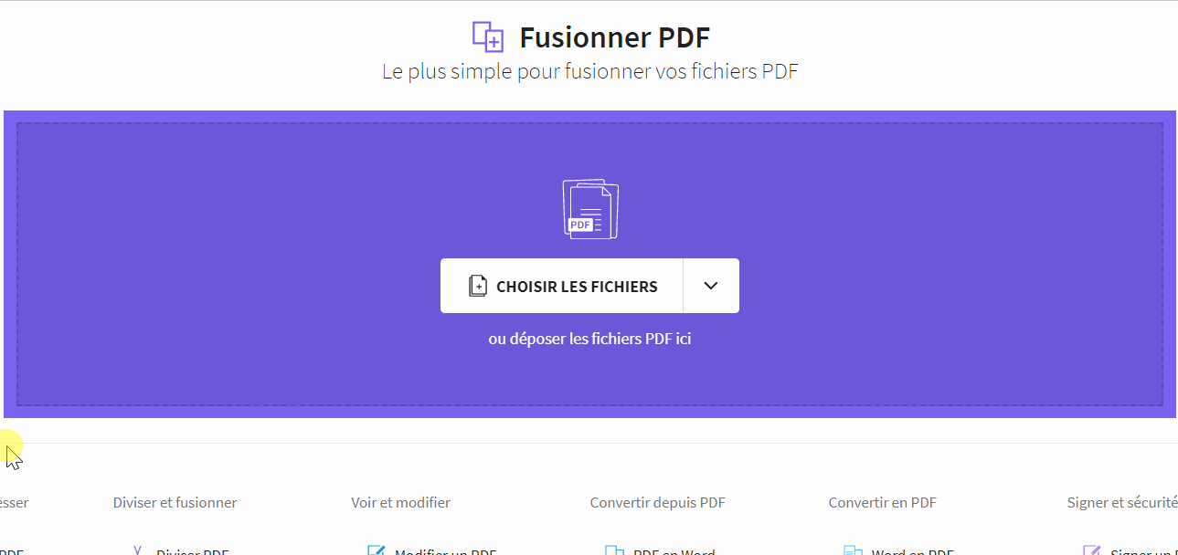 2020-07-13 - Comment fusionner plusieurs fichiers PDF en ligne - outil Fusionner PDF sur Smallpdf