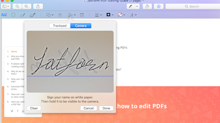How to Add a Signature on a PDF on Mac