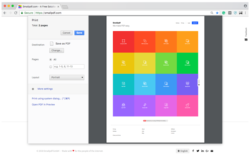 How To Save A Webpage As A Pdf Smallpdf