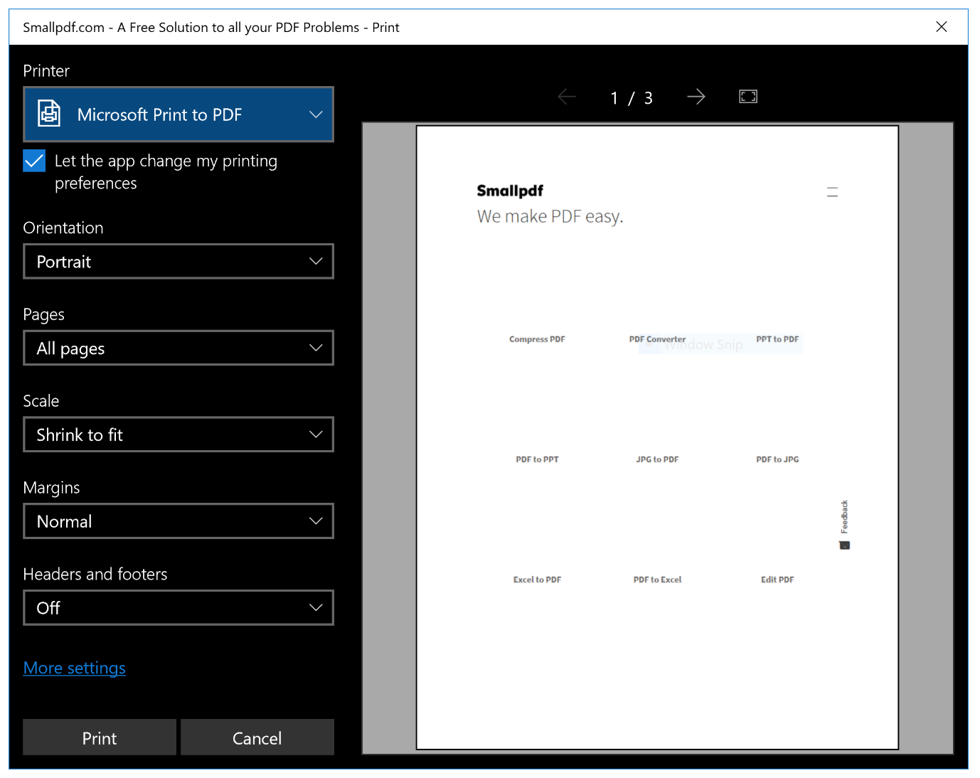 How to save an article as a pdf file