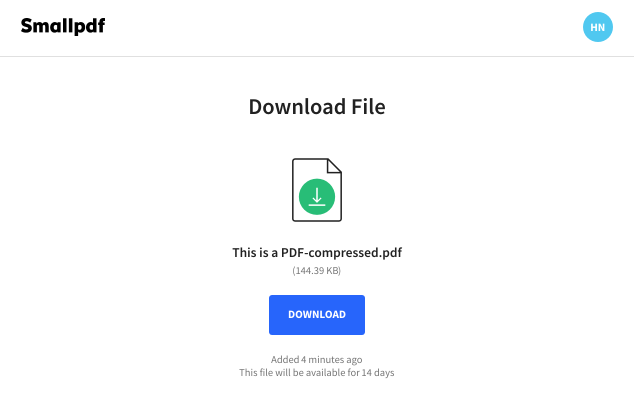 share large files download link