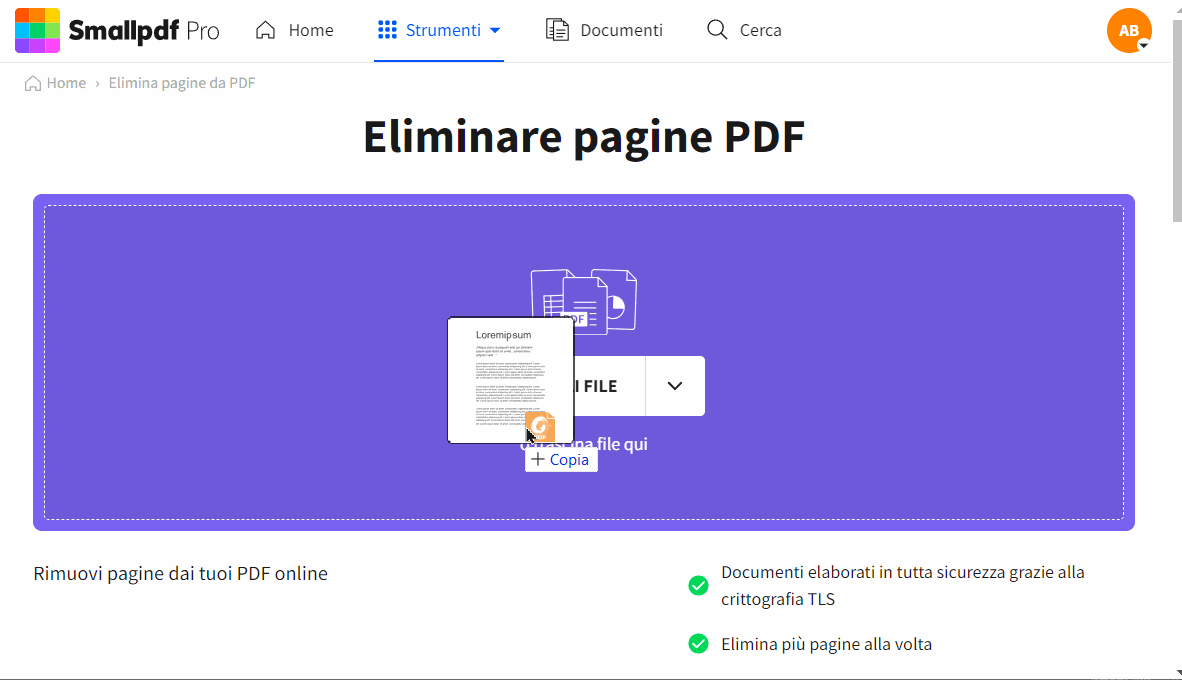 2024-01-08 - Come eliminare una pagina da un file scannerizzato in PDF