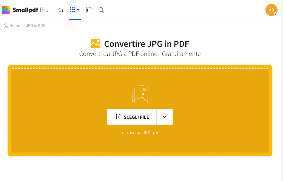 2023-07-16 - Come convertire un file JPG in un PDF da 200 KB o meno
