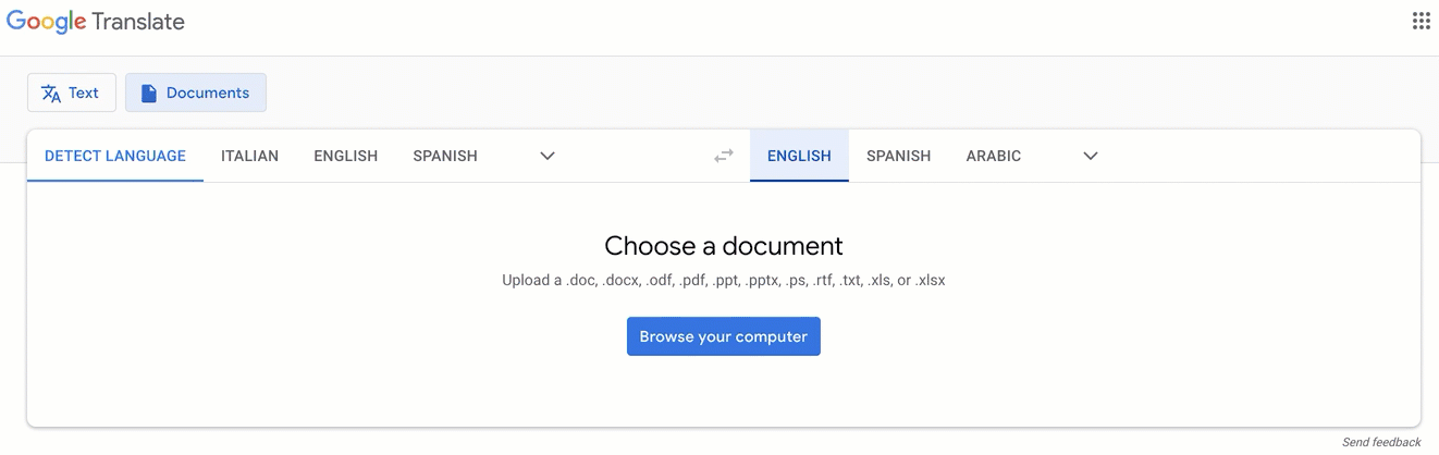 Convert Document To English Google Translate