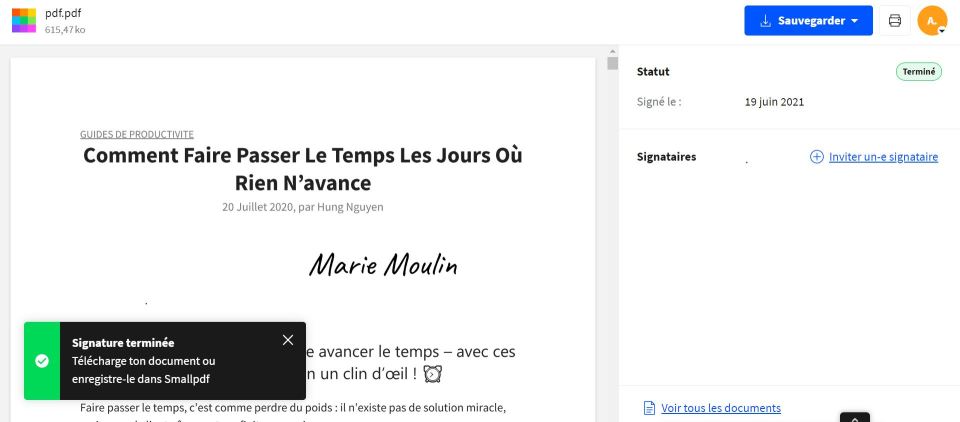 2020-10-01 - Smallpdf lance une version améliorée de l’outil de signature PDF - Tu peux maintenant partager ou télécharger ton PDF signé