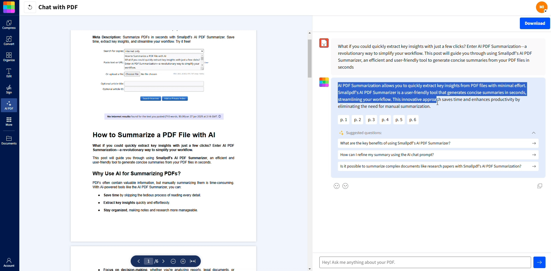 Update a PDF File Version with Edit PDF