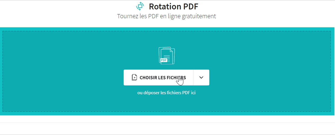 2019-11-18 - Comment Faire Pivoter Un PDF Scanné Gratuitement - outil Rotation PDF sur Smallpdf, rotation d'un seul fichier