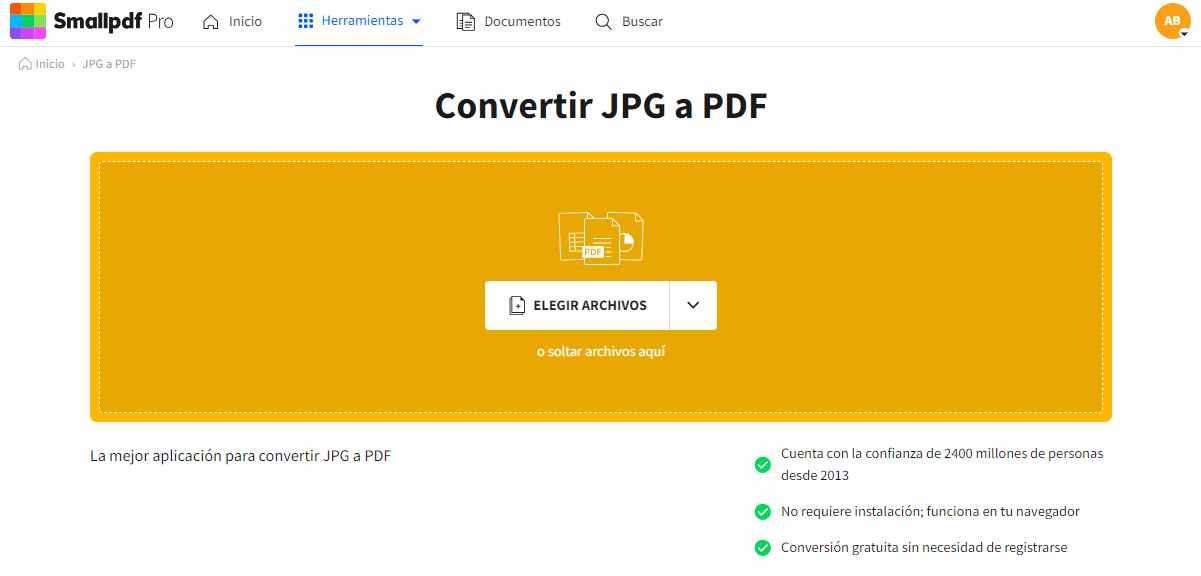 2023-12-01 - Convertir archivos TIFF a PDF en línea de forma gratuita