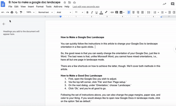 tutorial on how to use google docs